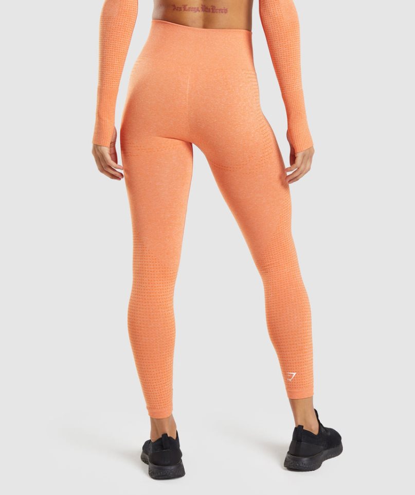 Women's Gymshark Vital Seamless 2.0 Leggings Orange | CA 31D76N